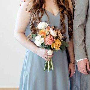 Dusty Blue Azazie Desiree Dress